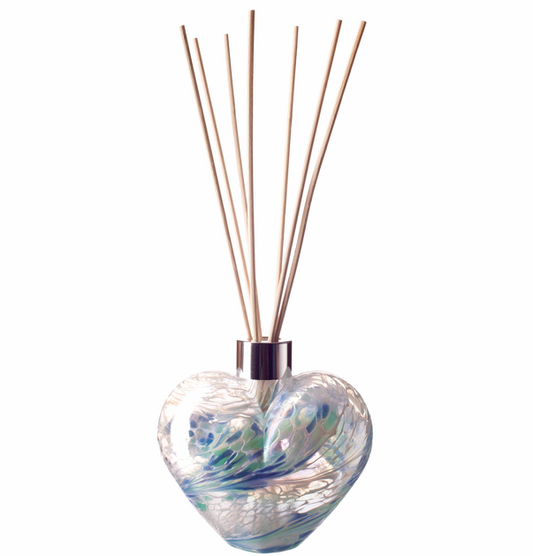 Heart Reed Diffuser - White, Sage & Blue