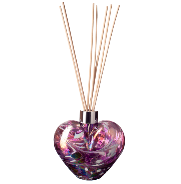 Heart Reed Diffuser - Violet & White