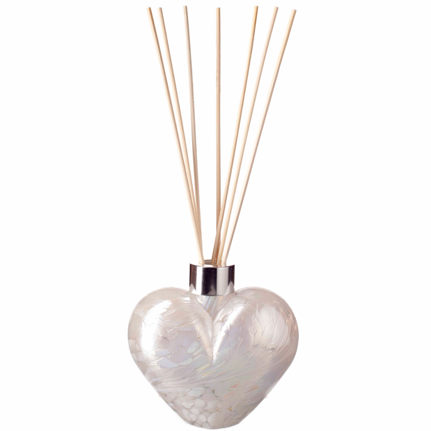 Heart Reed Diffuser - Pearl White