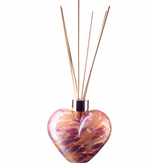 Heart Reed Diffuser - Violet, Peach and White