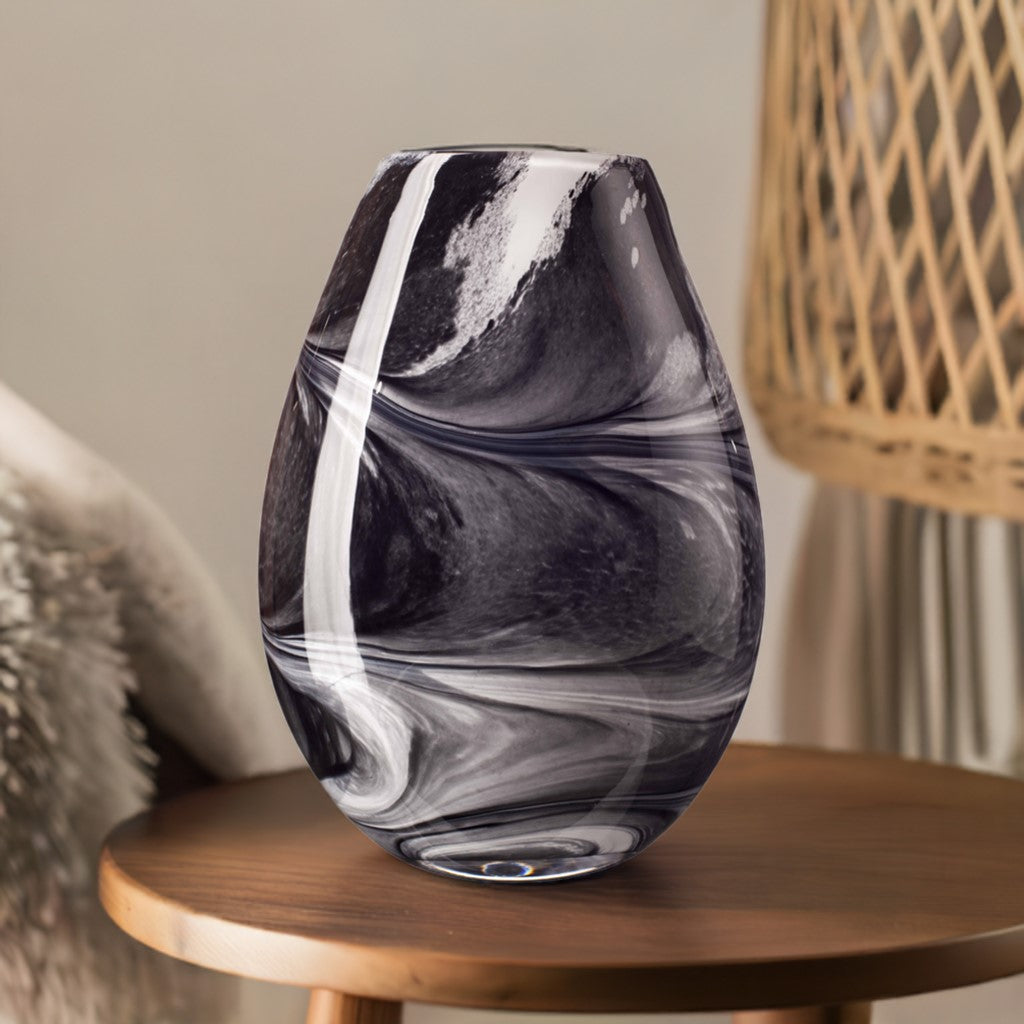 Oval Vase 30cm - Night Sky
