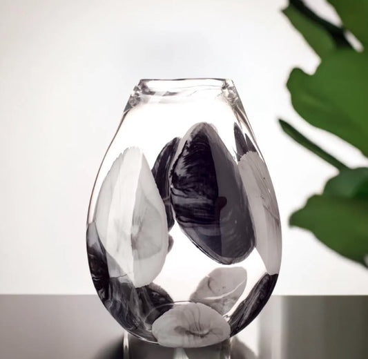 Oval Vase 30cm - Storm Cloud