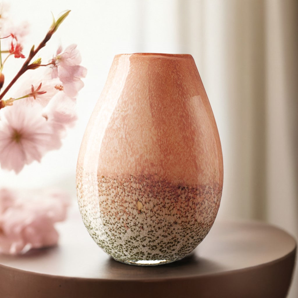 Oval Vase 30cm - Evergreen Blush