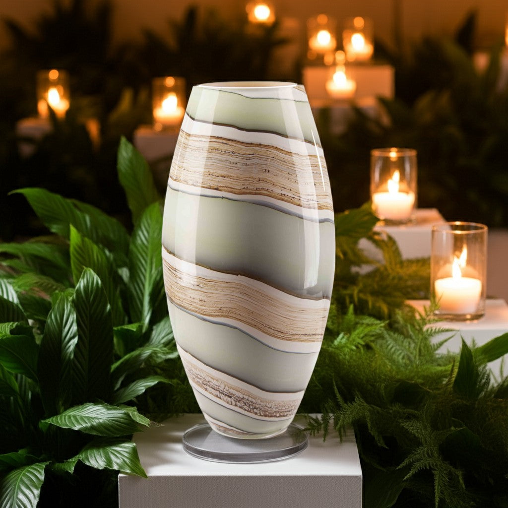 Tapered Vase 32cm - Smoked Meadows