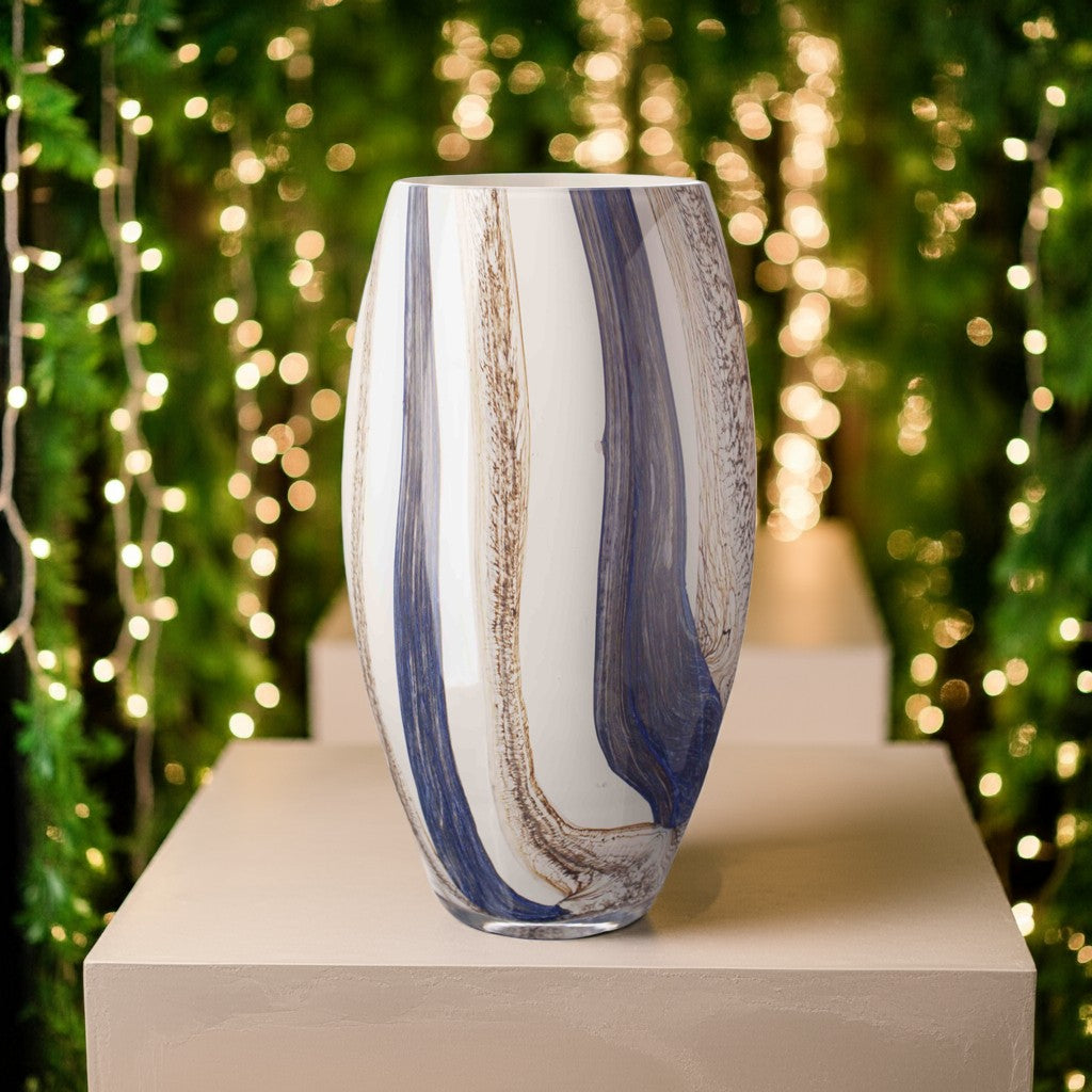 Tapered Vase 32cm - Naval Oak
