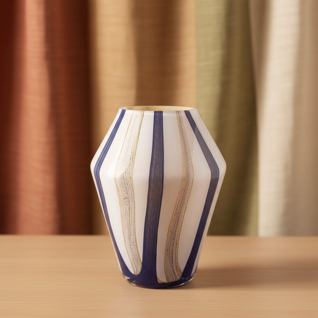 Diamond Vase 26cm - Naval Oak