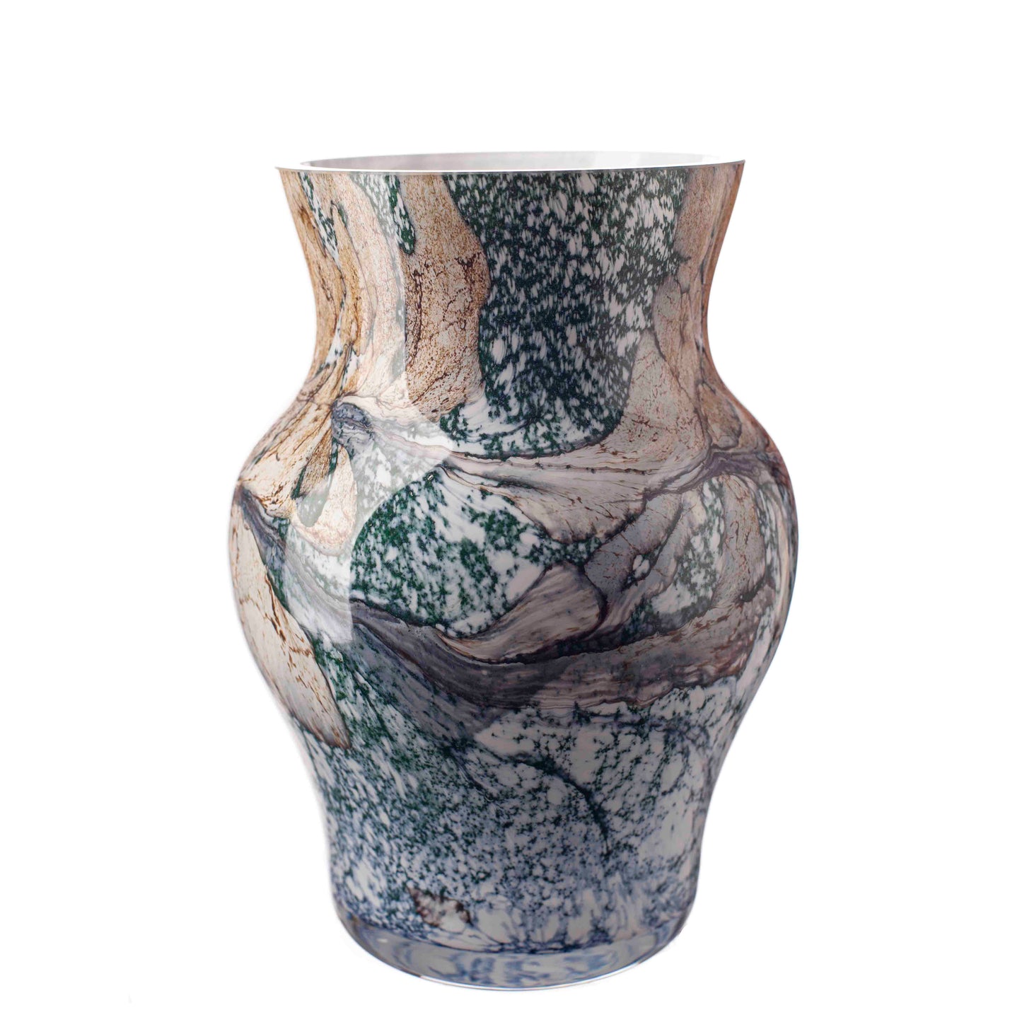 Urn Vase Medium 20cm - Peacock Lustre
