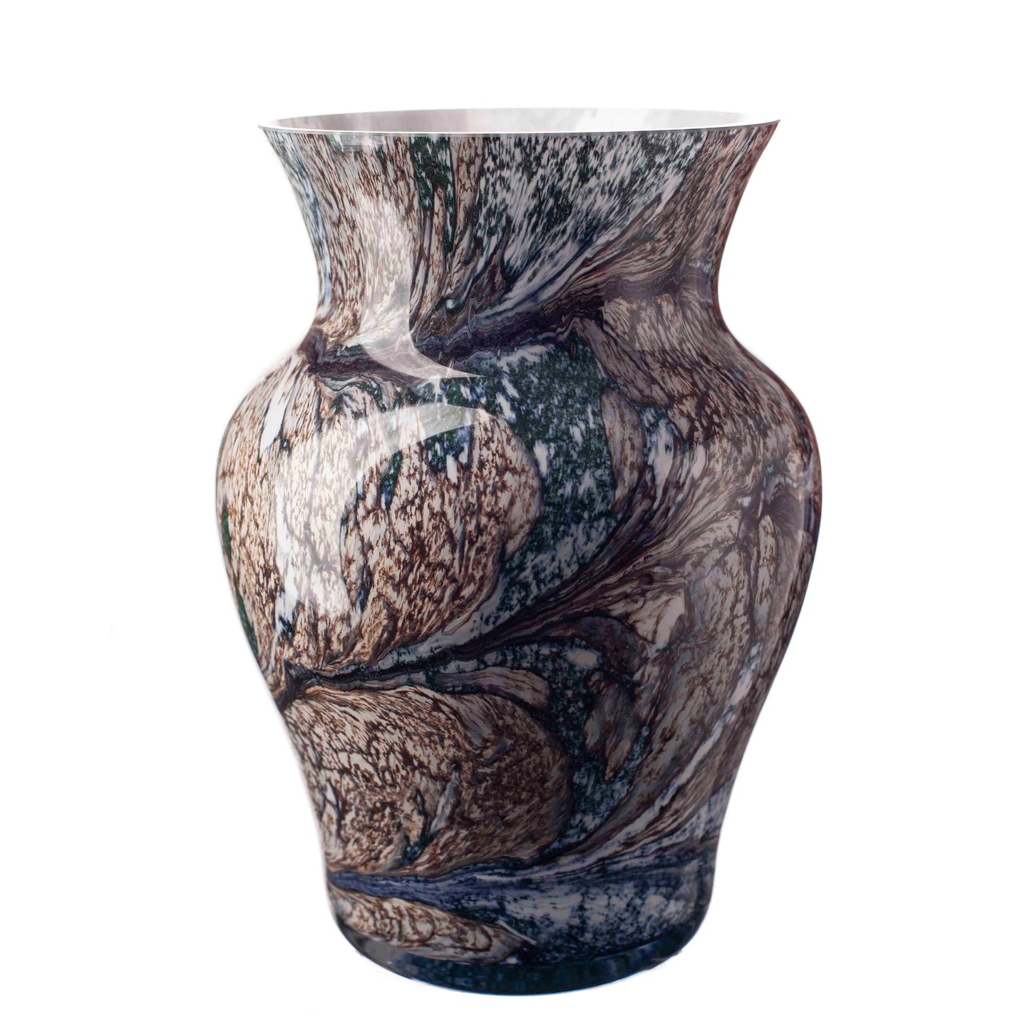 Urn Vase Large 26cm - Peacock Lustre