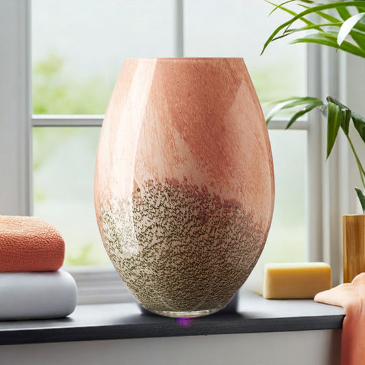 Large Vase 28cm - Evergreen Blush