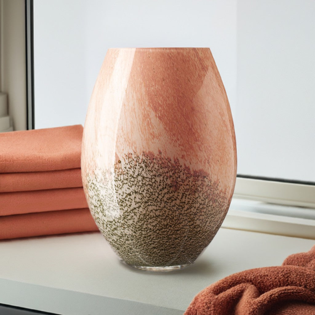 Large Vase 28cm - Evergreen Blush