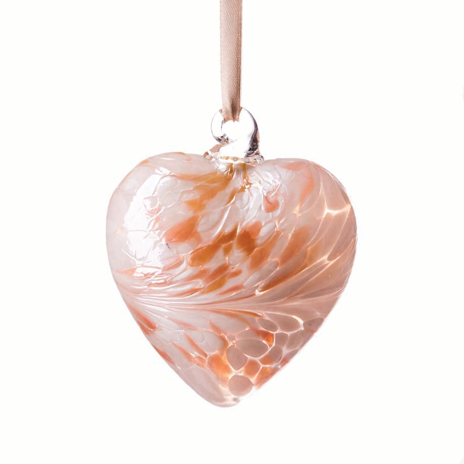 Birthstone Hanging Heart 8cm April