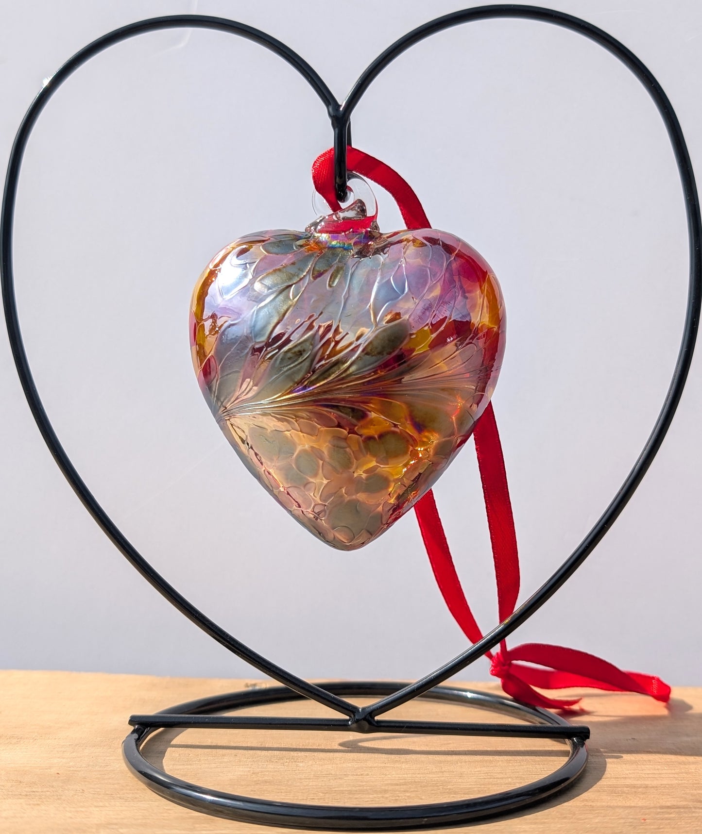 Birthstone Hanging Heart 8cm July