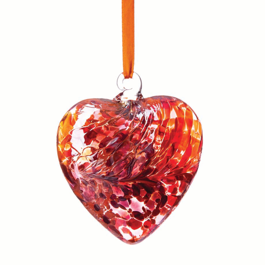 Birthstone Hanging Heart 8cm July