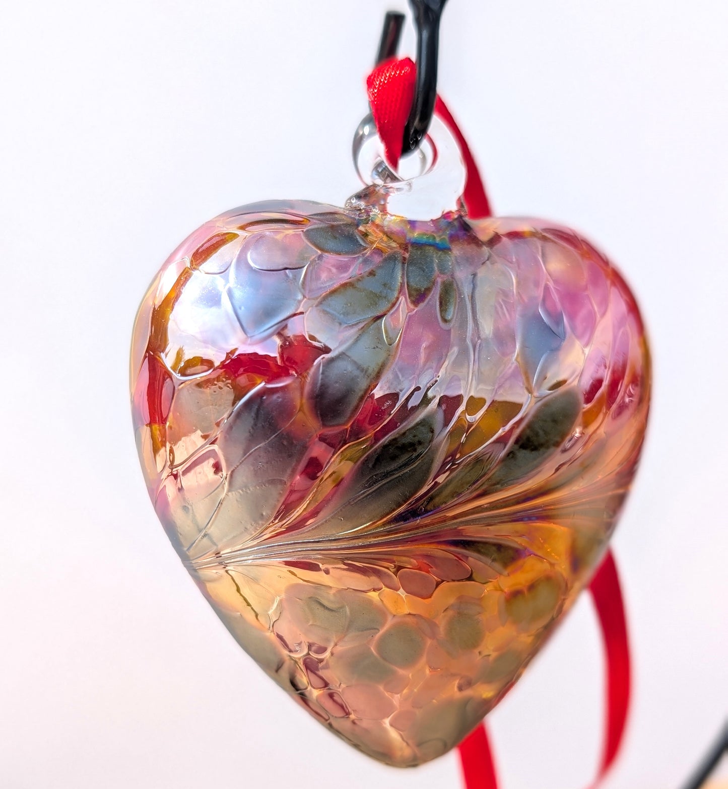 Birthstone Hanging Heart 8cm July