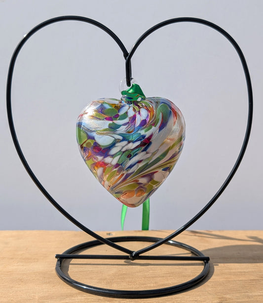 Birthstone Hanging Heart 8cm