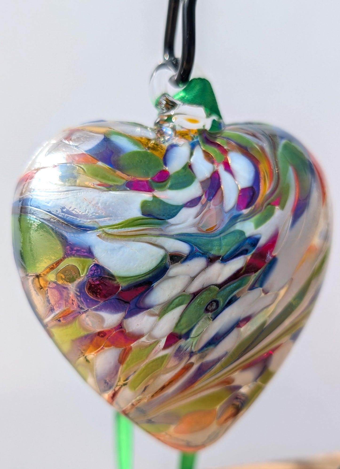 Birthstone Hanging Heart 8cm October