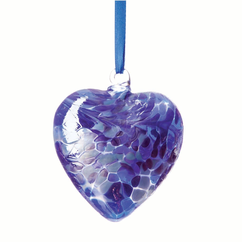 Birthstone Hanging Heart 8cm September
