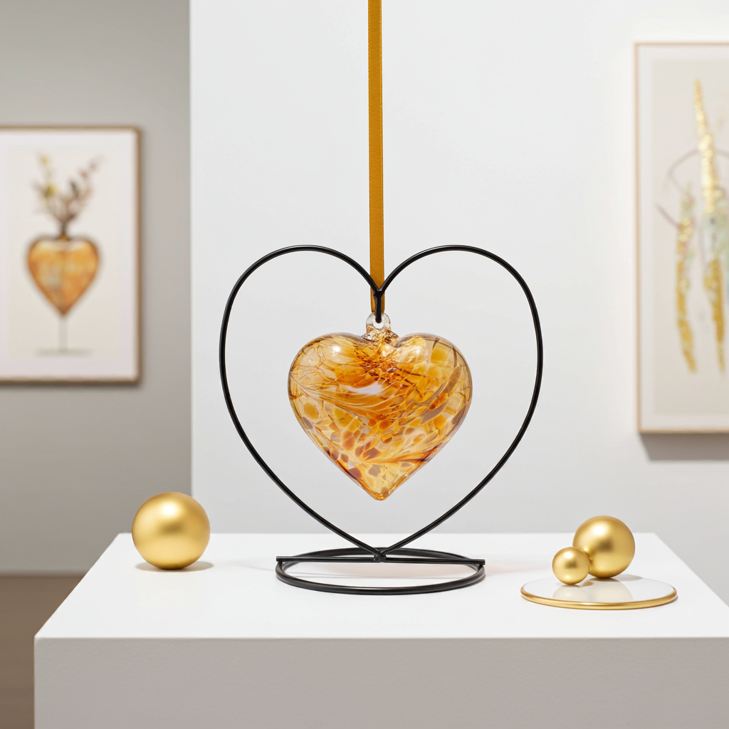 Friendship Heart with Stand 10cm