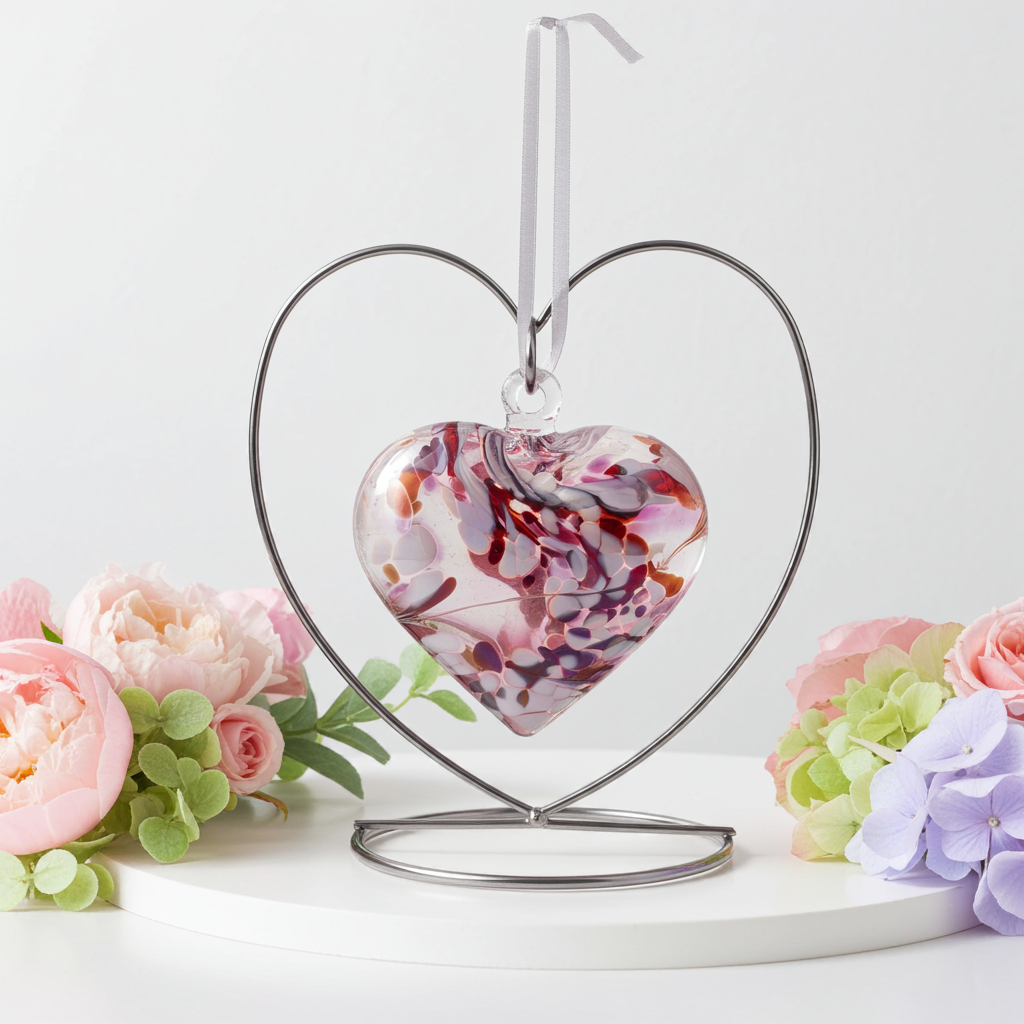 Friendship Heart with Stand 10cm
