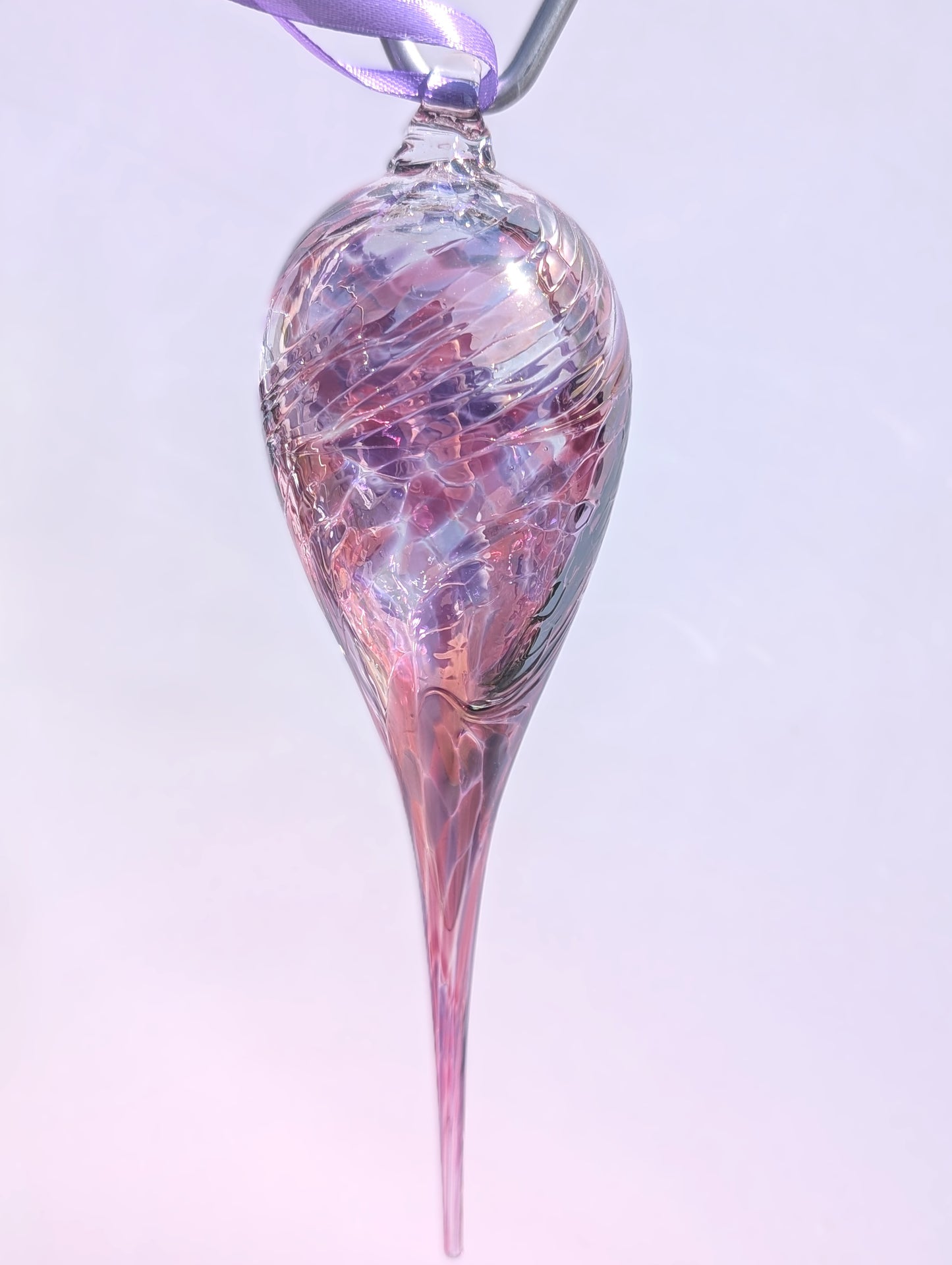 Birthstone Hanging Teardrop 20cm February