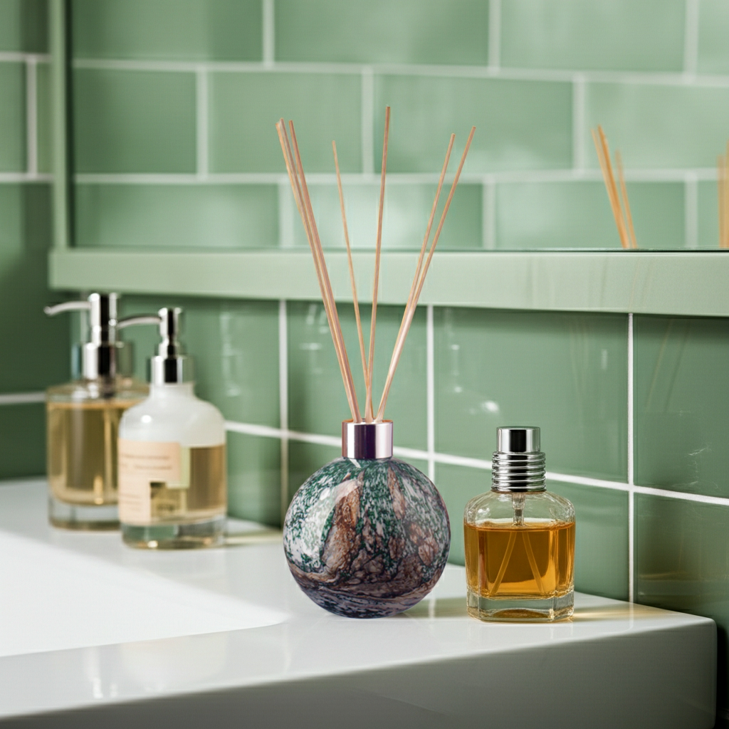 Sphere Reed Diffuser - Peacock Lustre