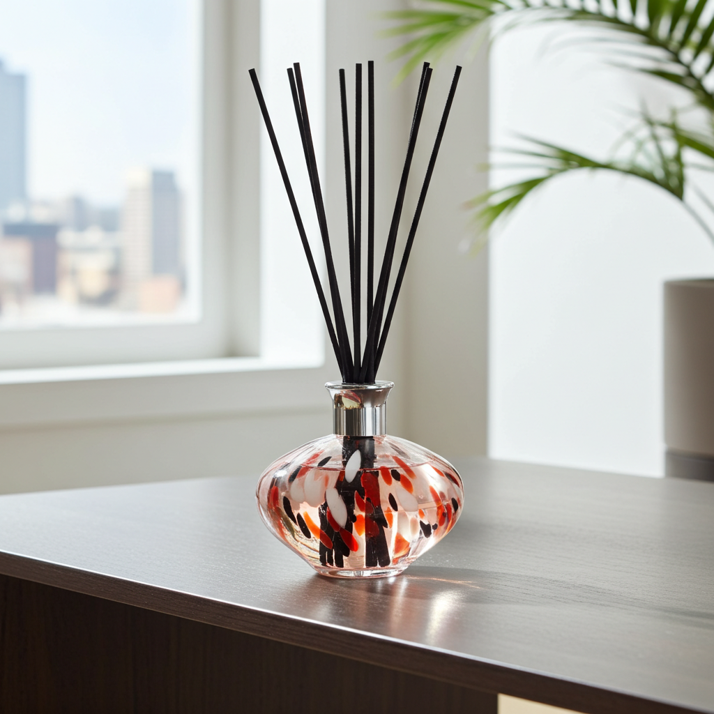 Oval Reed Diffuser - Red, Black and White